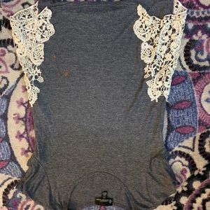 Side - laced t shirt